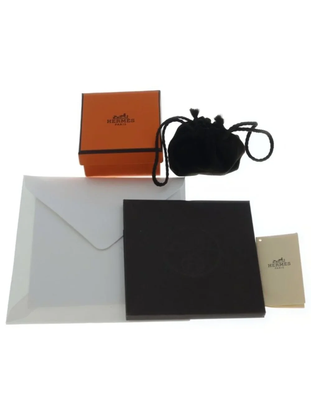 Hermes Collier de Ring Gunmetal Silver